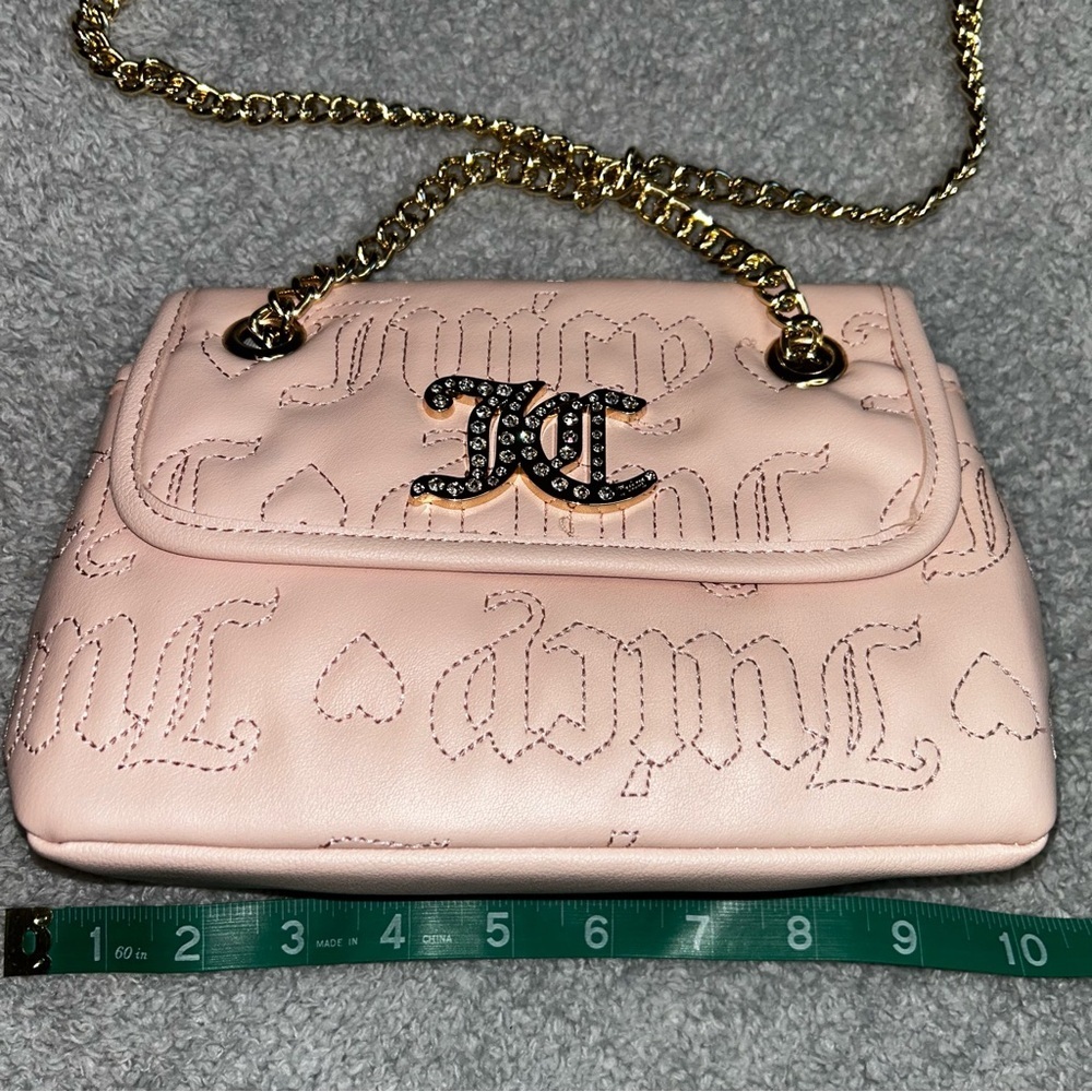 Juicy Couture Pink Quilted Shoulder Bag with Gold Hardware - Picture 2 of 6